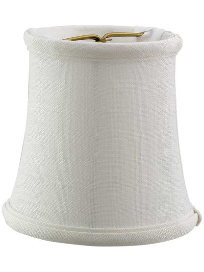 Linen Mini Shade 4-Inch Height in Off White Fabric.